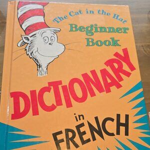 The Cat in the Hat Beginner Kids Book French Dictionary Random House Inc. 1964